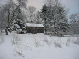 Barn in Snow - Susanna Opper